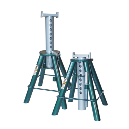 SAFEGUARD High Lift Stands, Pair, Steel, 30" Height, 10 Ton Capacity 63101